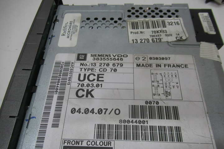 фото №4, Signum 2007 радио cd70 дисплей комплект