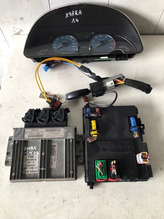 фото №1, Блок керування набір стартовий citroen xsara 1.4 9646243580