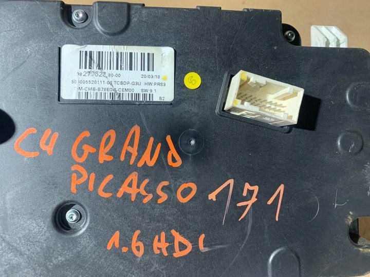 фото №6, Спидометр дисплей citroen c4 picasso 9827062880