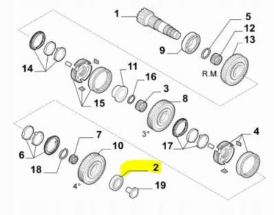 фото №7, Підшипник коробки коробка передач fiat ducato oem номер 55213557