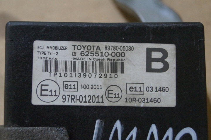 фото №8, Toyota avensis t27 модуль иммобилайзер 89780-05080