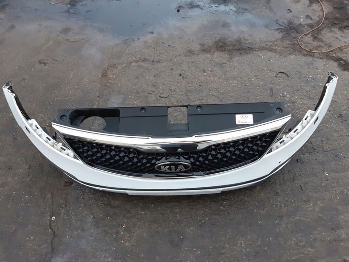 фото №10, Kia sportage iii wd бампер переднее решётка радиатора перед решётка 10-15 комплектный
