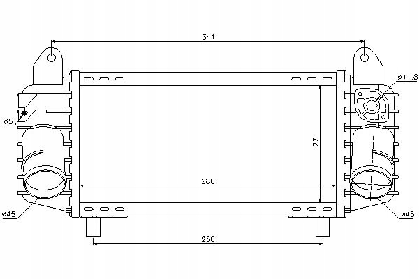 фото №2, Nissens интеркулер audi a2 1.2d/1.4d 02.00-08.05