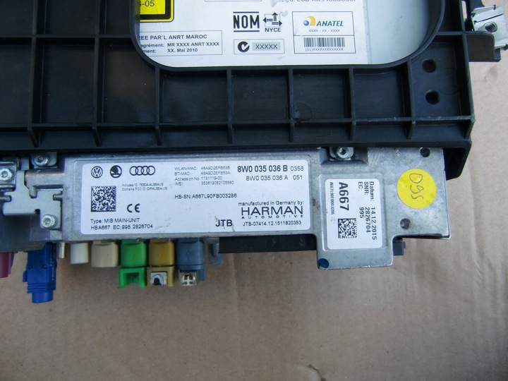 фото №6, Audi a4 b9 считыватель мультимедиа 8w0035036b