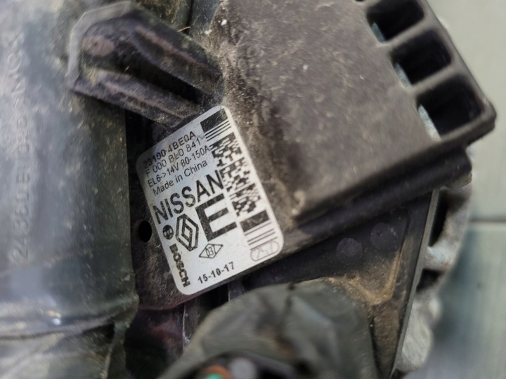 фото №1, Nissan renault 1.6 dci генератор 231004be0a