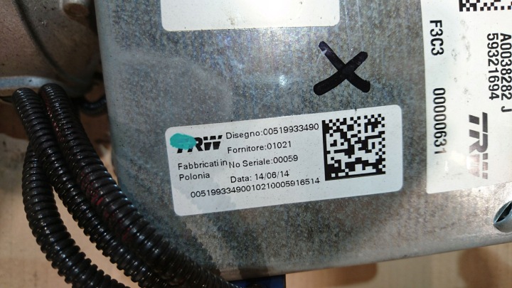 фото №6, Насос гидроусилитель усилитель fiat 500l 00519933490 59321694 a0038282j