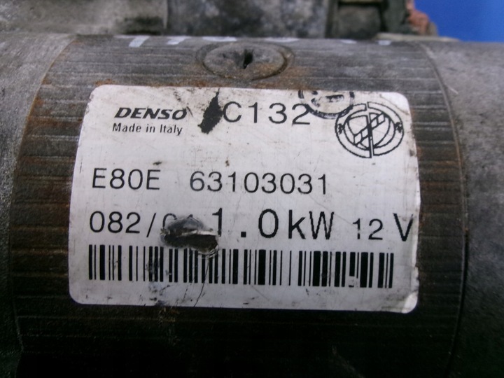 фото №5, Fiat stilo 1.4 16v стартер 63103031 denso c132 протестований