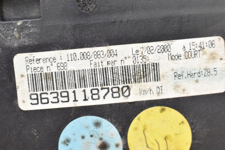 фото №7, Спідометр  прилади eu 9639118780 peugeot 607 2.2 hdi 133 km 00-04