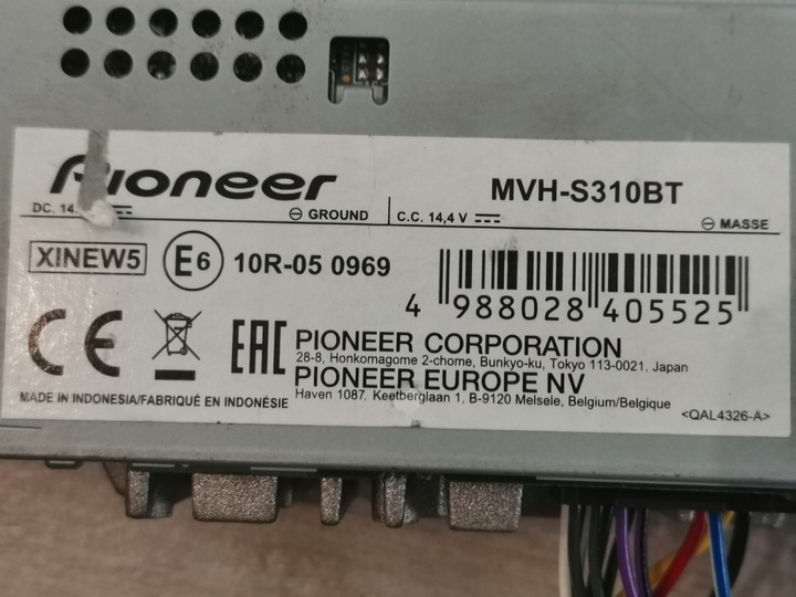 фото №5, Радіо автомобільні pioneer mvh-s310bt