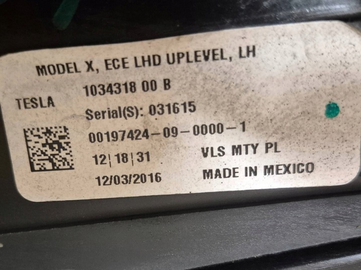 фото №15, Фара перед сторона левая tesla модель x полный led левый европа 103431800b