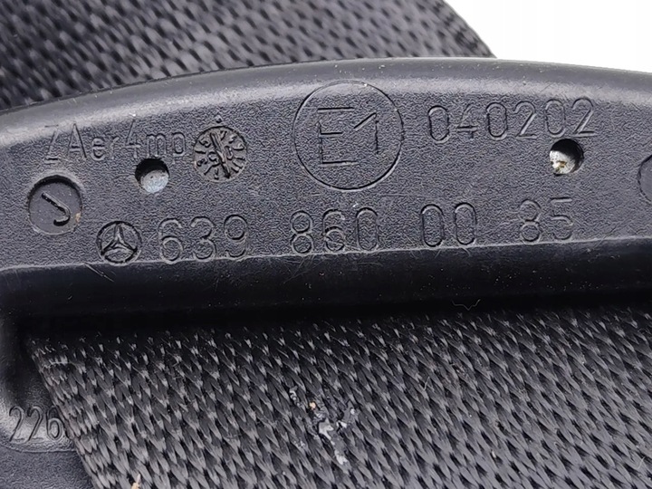 фото №7, Mercedes-benz viano pas безопасности сиденья передней перед левый 2005