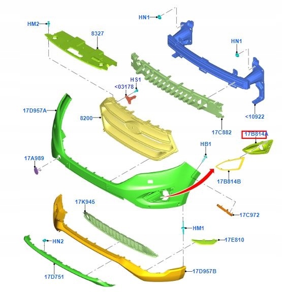 фото №5, Рамка / решітка галоген права ford edge 2016-