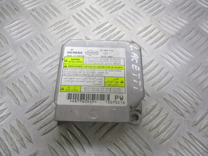 фото №1, Модуль подушка безопасности chevrolet lacetti 2.0 vcdi 96806716