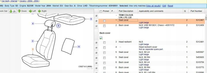 фото №7, Saab 9-5 2004 сидіння, сидіння