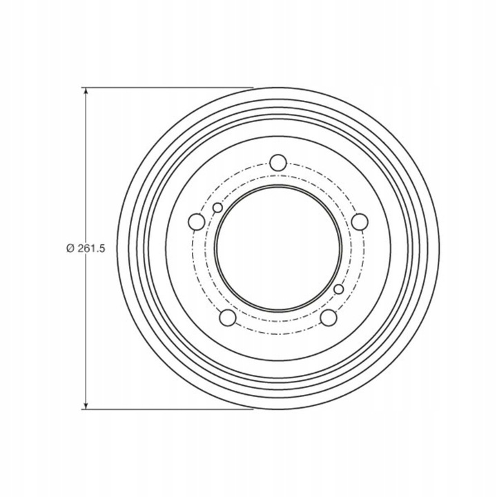 фото №2, Барабан тормозной зад trw db4421