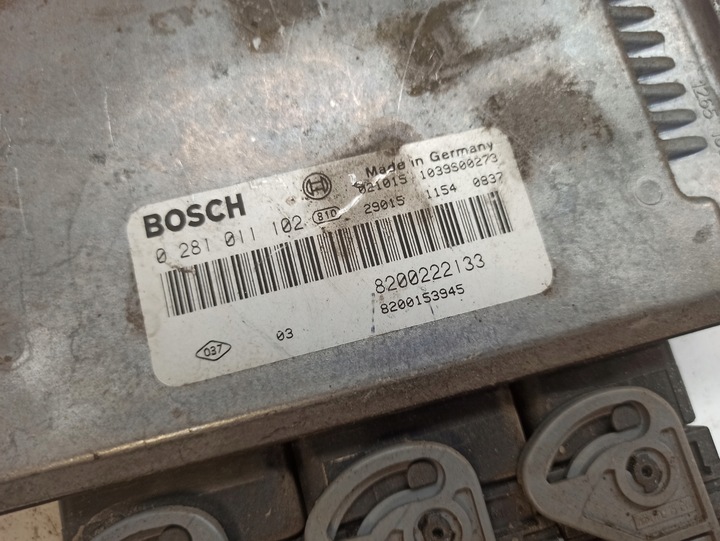 фото №13, Renault scenic i 1.9 dci блок управления двигателя 8200153945 8200222133 0281011102