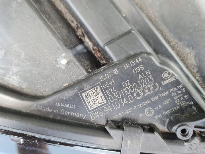 фото №15, Audi a5 s5 8w 8w0 f5 лампы перед полный led динамический 8w6941033d 8w6941034d org