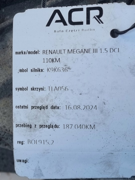 фото №8, Renault megane iii 1.5 dci кпп кпп / коробка передач tl4a056 механическая коробка передач механическая