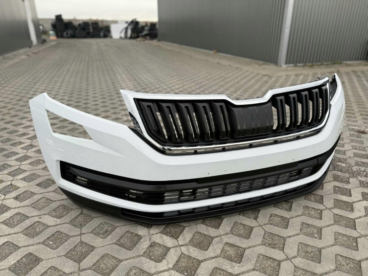 фото №8, Skoda kodiaq i бампер перед передний комплектный решётка ls9r 4xpdc 2016-2021r.