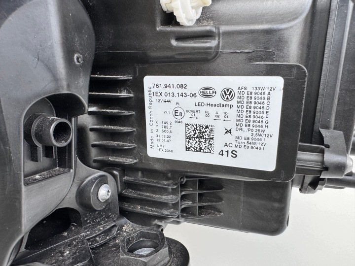 фото №8, Vw touareg iii фара права повний led 761941082