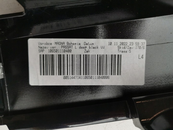 фото №15, Молдинг накладка пороговая левая vw passat b8 3g0853855am lc9x новый оригинальная запчасть