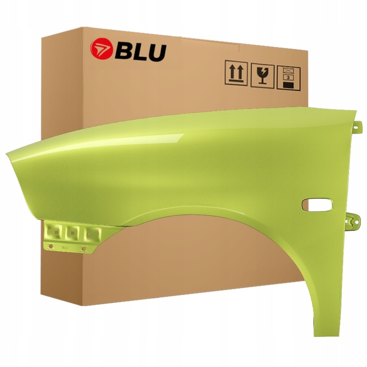 фото №1, Blu крыло seat ibiza cordoba iii 3 6l ls1t левый зелёный 02-08 перед оцинковка