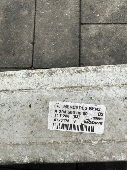 фото №5, Mercedes benz c класс w204 интеркулер