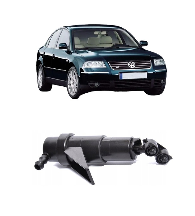 фото №1, Левый распылитель насадка фара лампы vw passat b5 96-01