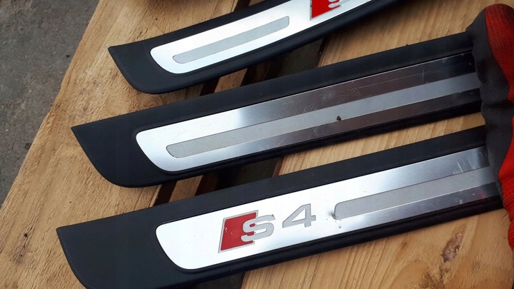 фото №3, S4 b8 рестайлінг планки планка порогові накладки 4x