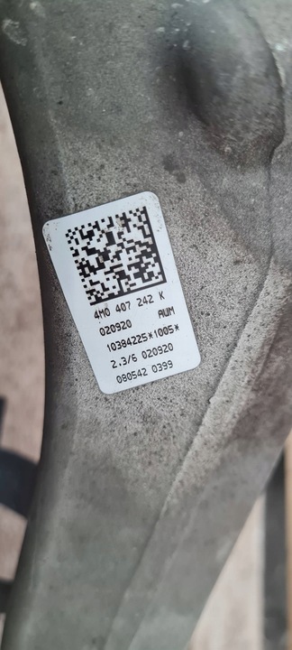 фото №9, Sq8 4m rsq8 q8 поворотный кулак правая правые перед 4m0407254k sq7 4m q7