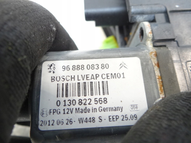 фото №8, Peugeot 508 i sedan правий підйомник механізм скла задньої 9686441280