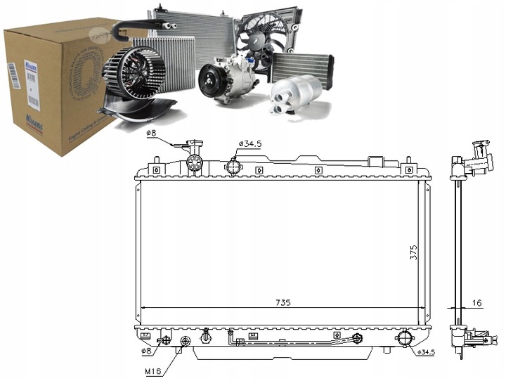 фото №1, Радиаторов воды toyota rav 4 ii 1.8 vvti cla2_. xa