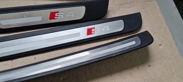 фото №10, S4 b8 рестайлінг a4 планка планки порогові накладки sline 4x перед зад