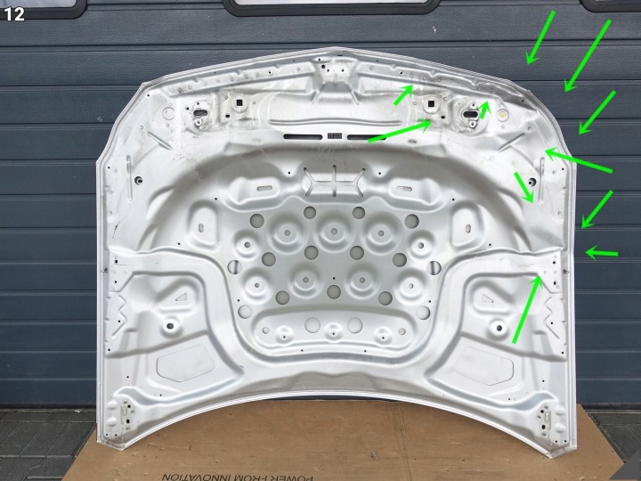 фото №13, Mercedes cls63 cls 6.3 c218 x218 amg 13-18 капот капот кришка двигуна перед