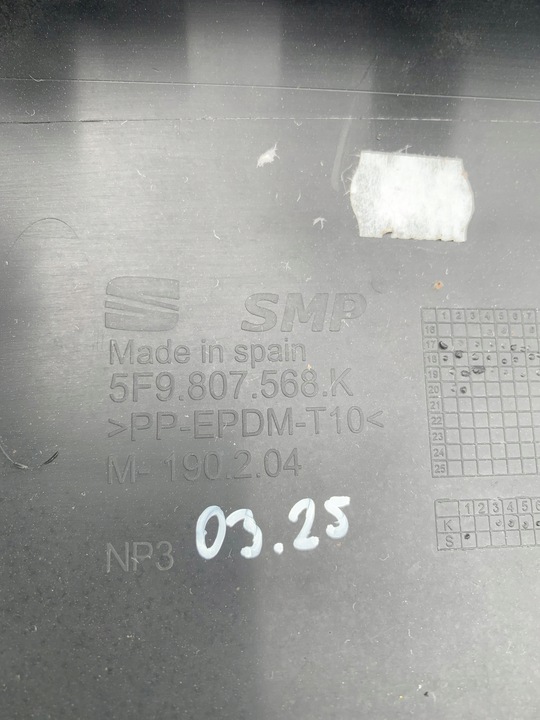 фото №6, Спойлер бампер задний seat leon 3 iii fl 17r fr cupra 2017 5f9807568k 03.25