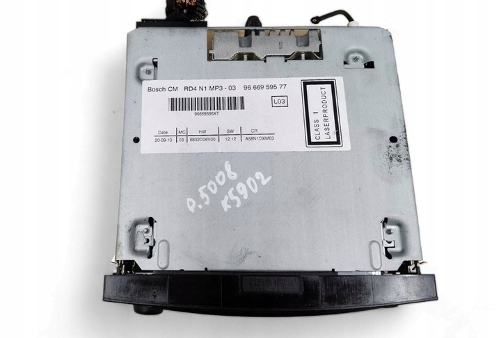 фото №6, Радио автомобильные peugeot 5008 2010 9666959577