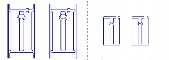 фото №2, Вкладыши главные вала astra j 1.4t 1.4 turbo a14net b14net 0.25
