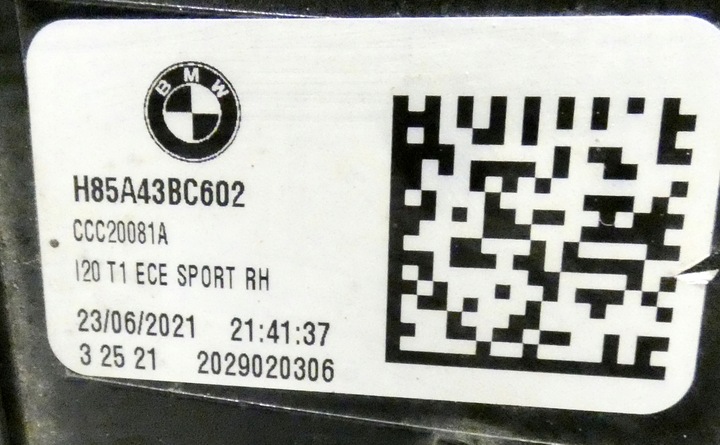 фото №7, Bmw ix i20 5a43bc6 2020- лампа правая зад задняя led