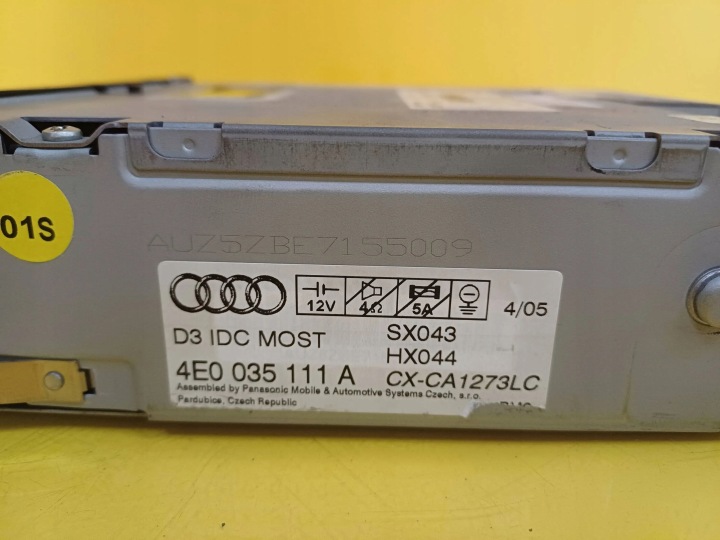 фото №6, Чейнджер дисків cd audi a8 d3 4e0035111a nr195
