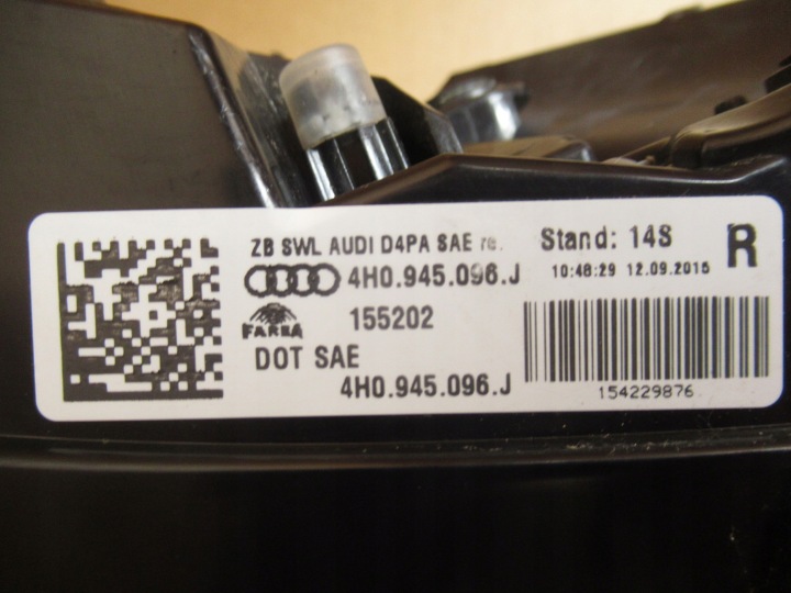 фото №9, Audi a8 d4 рестайлінг usa фара зад задня заднє права matrix 4h0945096j