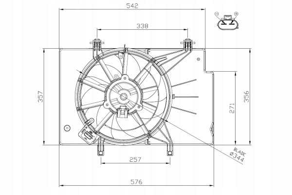 фото №8, Nrf 47957 вентилятор, охолодження двигуна