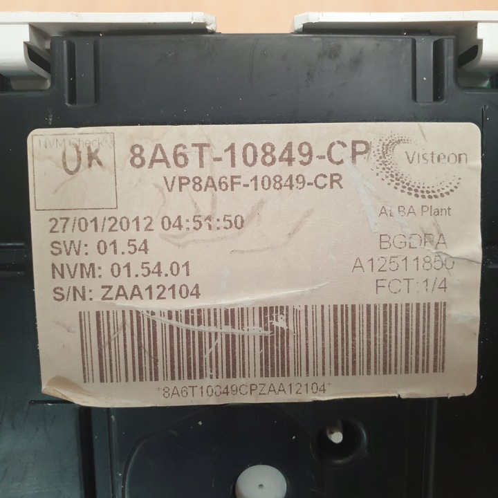 фото №7, Спидометр манометр ford fiesta mk7 8a6t-10849-cp