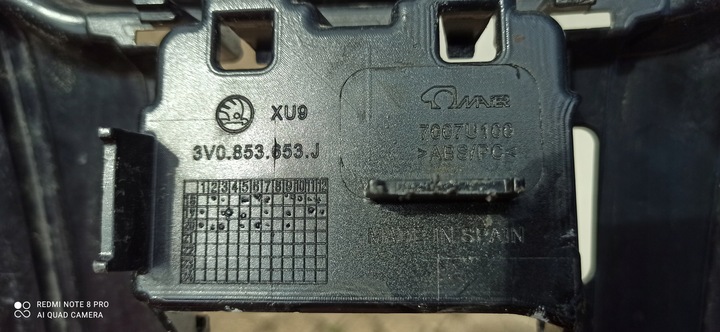 фото №8, Skoda superb iii рестайлинг 18- решётка радиатора решётка 3v0853653j