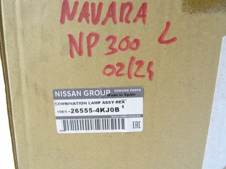 фото №14, Nissan navara np300 d23 лампа зад задняя 265554kj0b оригинал новая