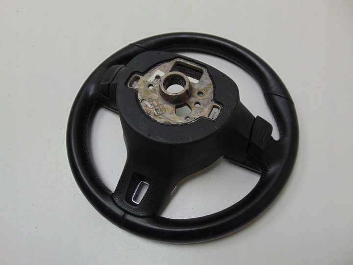 фото №13, Кермо шкіряний підкермові важелі vw golf vi dsg 5c0419091l