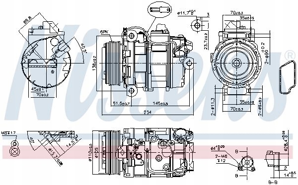 фото №16, Компресор кондиціонера bmw 1 e81 e82 e87 e88 04-