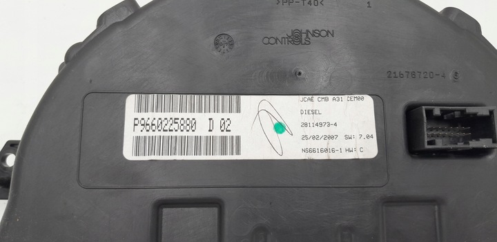 фото №7, Спідометр  прилади citroen c3 1.4 hdi 07r 9660225880