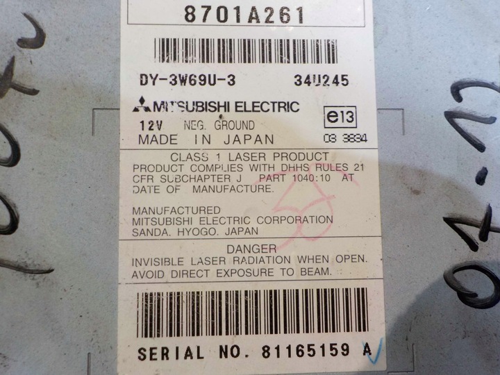 фото №5, Peugeot 4007 07r радио cd 8701a261