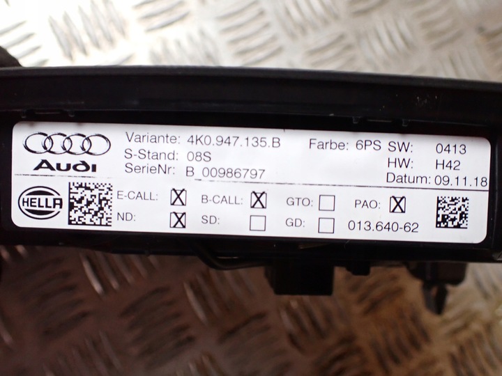 фото №12, Освещение кабины audi a6 c8 4k0947135b 11420