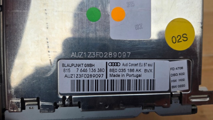 фото №9, Audi a4 b7 радио audi магнитола eu bdb 8e0035186ak 2din